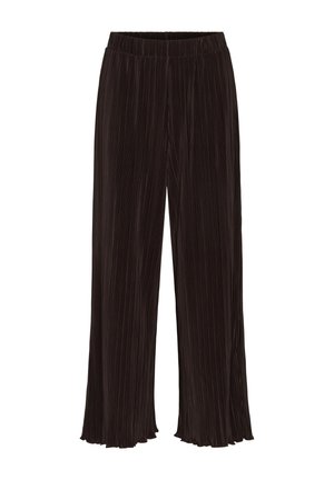 Kaffe, KAINES PLISSÉ PANTS - Pantalon classique - coffee bean