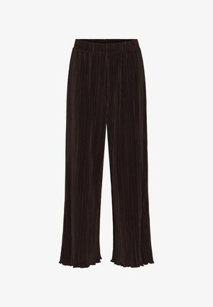 Kaffe, KAINES PLISSÉ PANTS - Pantalon classique - coffee bean