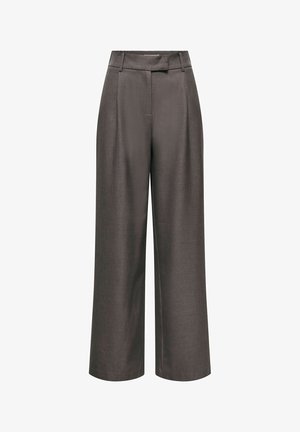 ONLY, ONLLINDA HW STR MEL PANTS TLR NOOS - Pantalon classique - chocolate torte
