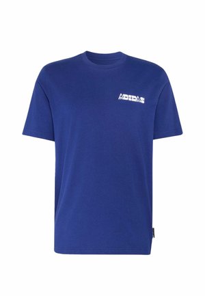adidas Sportswear, ADIDAS SPORTSWEAR NOVELTY CARDS GRAPHIC T-SHIRT - T-shirt imprimé - dark blue