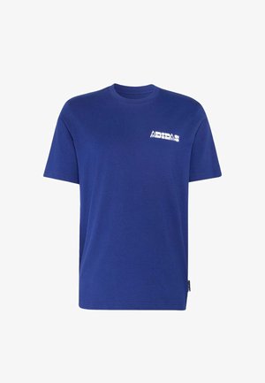 adidas Sportswear, ADIDAS SPORTSWEAR NOVELTY CARDS GRAPHIC T-SHIRT - T-shirt imprimé - dark blue