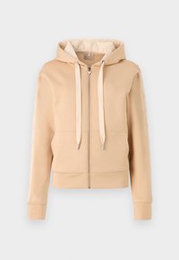 Zip-up sweatshirt - cameo beige