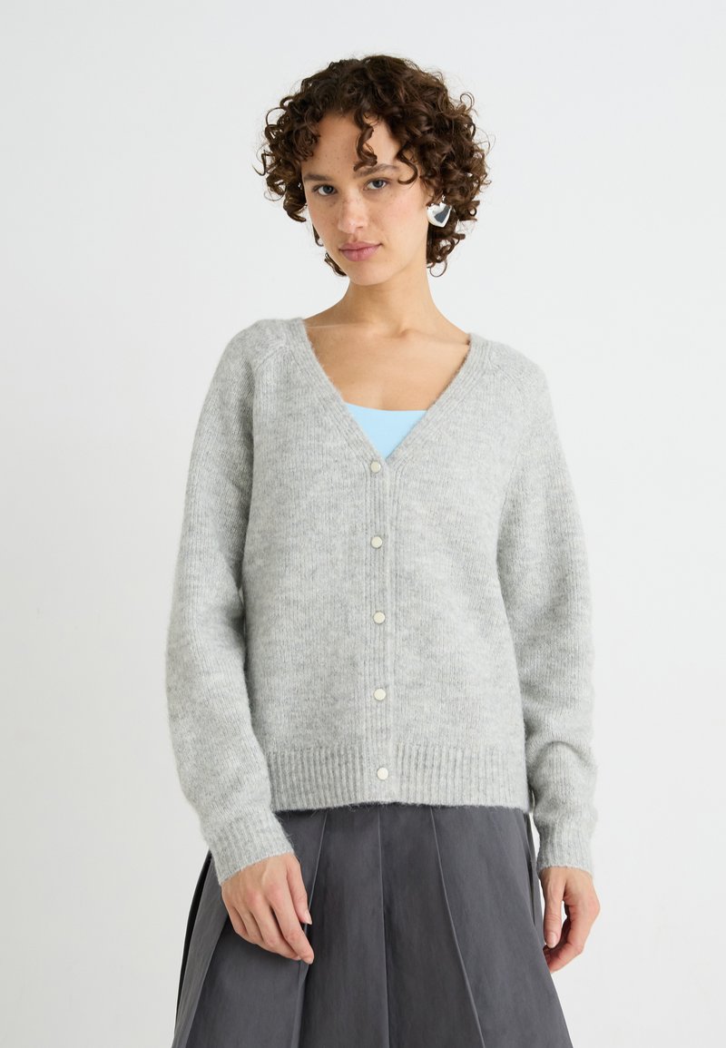 Vero Moda Knitted VMPIA Knit - Gilet - light grey melange