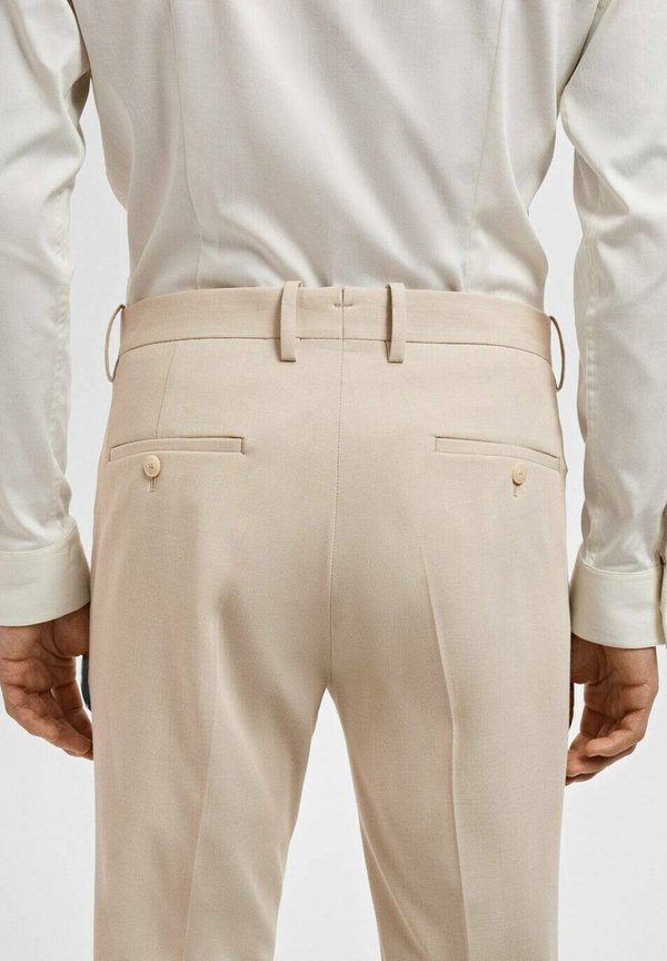 STRETCH SUPER SLIM-FIT - Trousers - beige3