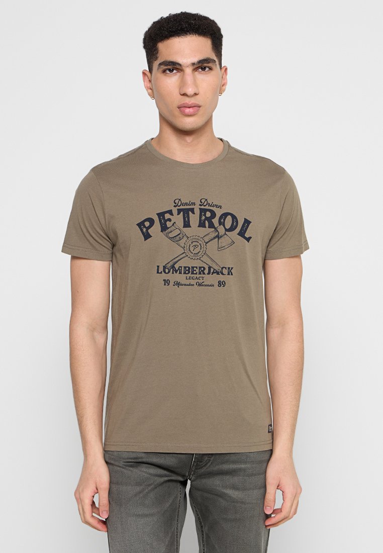 Petrol Industries T-shirt print graniet