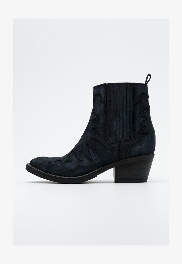 Cowboy- / bikerstøvlette - dark blue