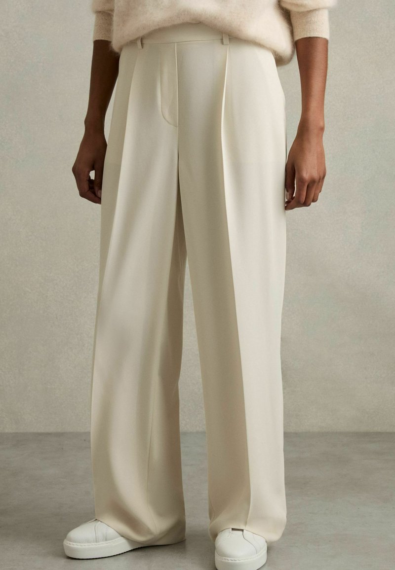 Reiss PETITE FIT - EDEN ELASTICATED WAIST WIDE - Housut - cream