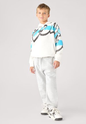 Terranova, PACK 2 PANTALONI TUTA LUNGHI TINTA UNITA - Pantaloni sportivi - grigio chiaro melange