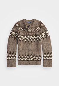 FAIR ISLE WOOL-BLEND CARDIGAN - Strickjacke - brown