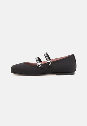 MOSCHINO Ballerina's met enkelbandjes - black