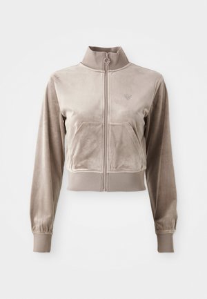 Guess COUTURE FULL ZIP  - Bluză de molton cu fermoar - slate mauve