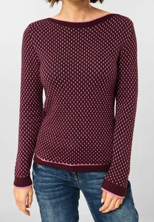Cecil, Pullover - dark red