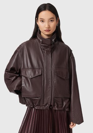 CLAY  - Leren jas - oxblood red