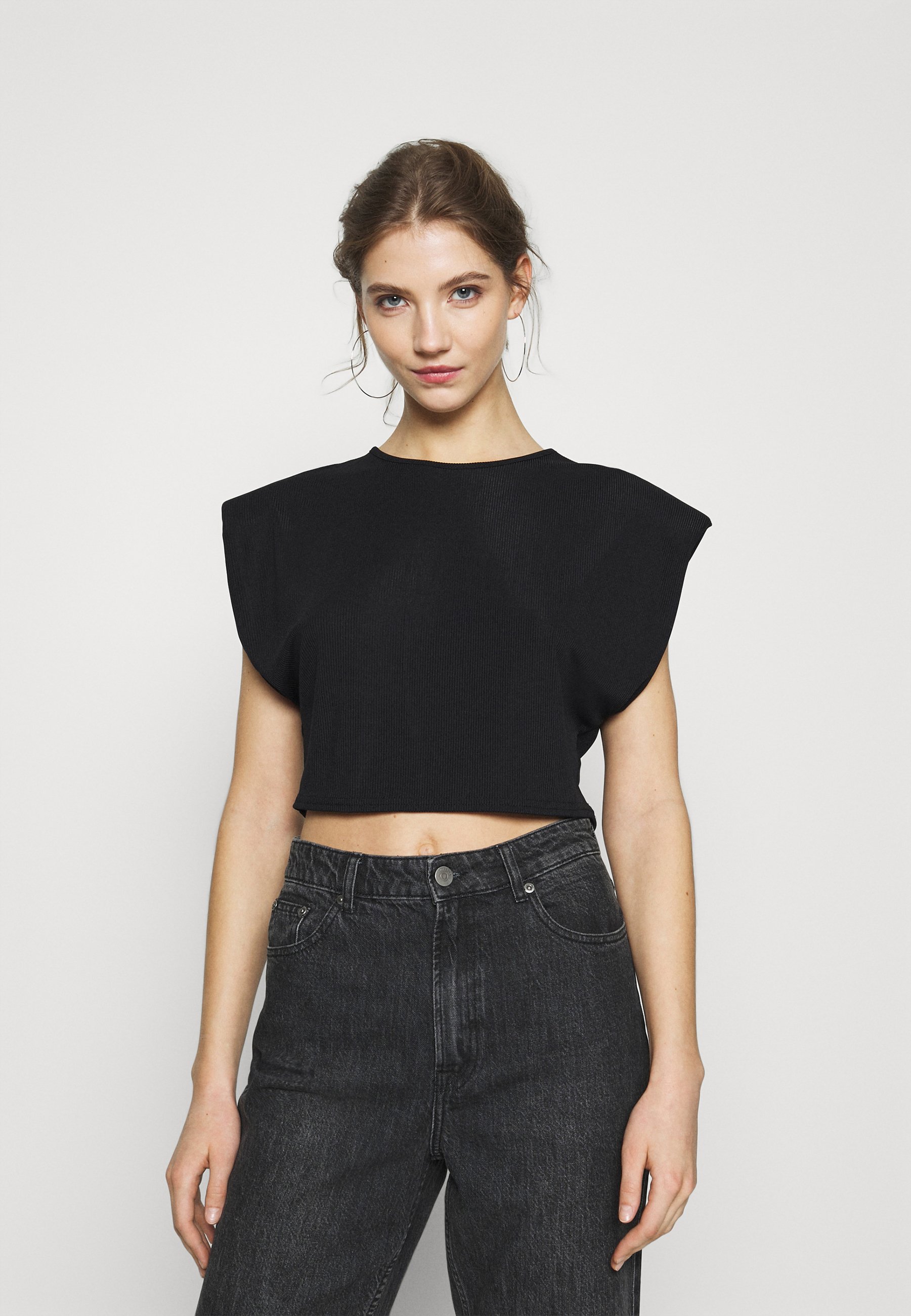 Missguided SHOULDER PAD TOP - Paprasti 