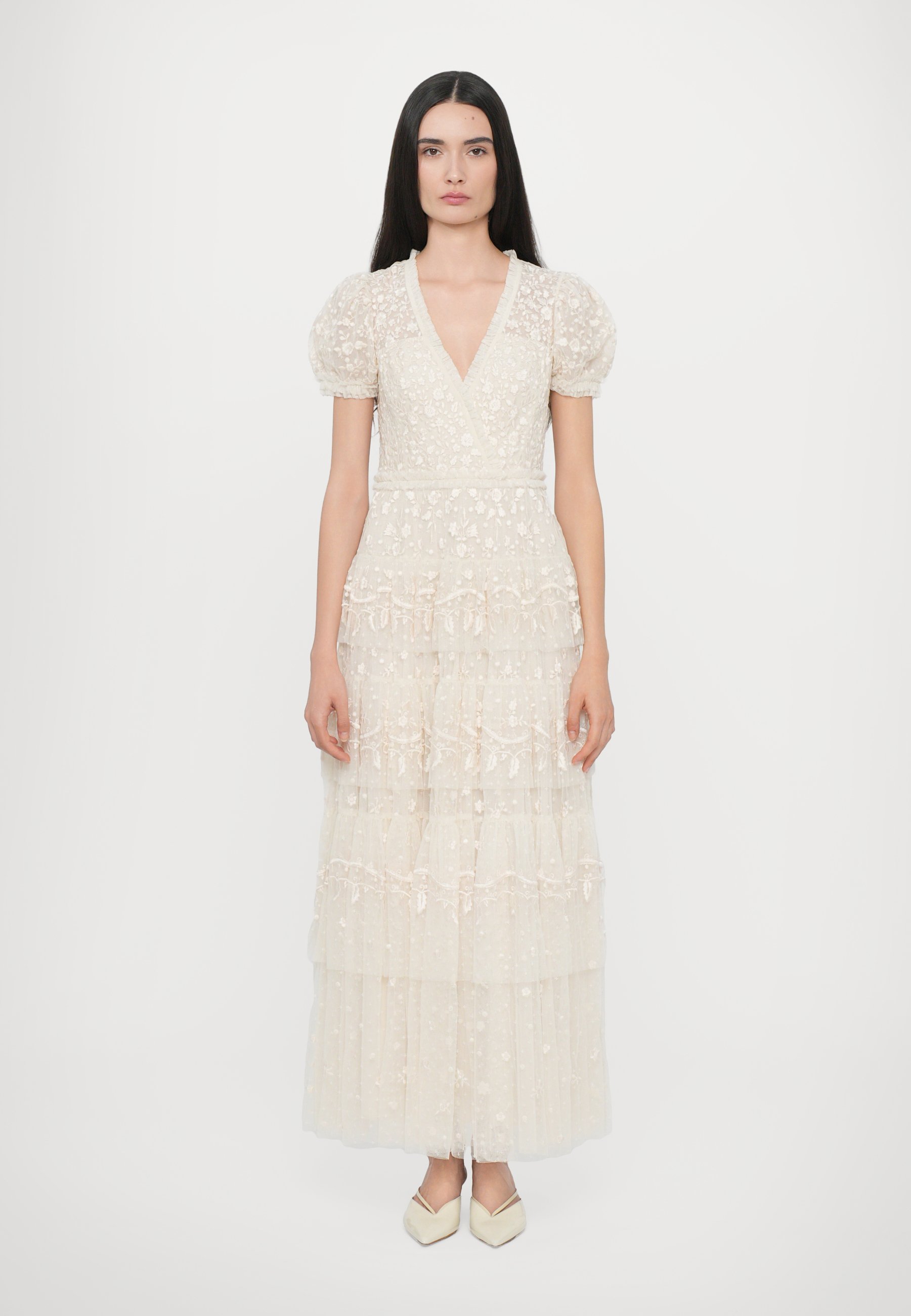 Needle & Thread LAYERED ANKLE GOWN - Occasion wear - cream/off-white -  Zalando.co.uk