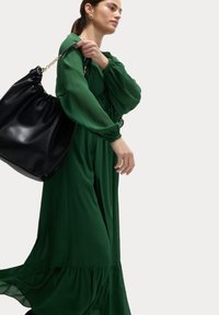 Marks Spencer V-NECK WAISTED Maxi dress sherwood/dark green