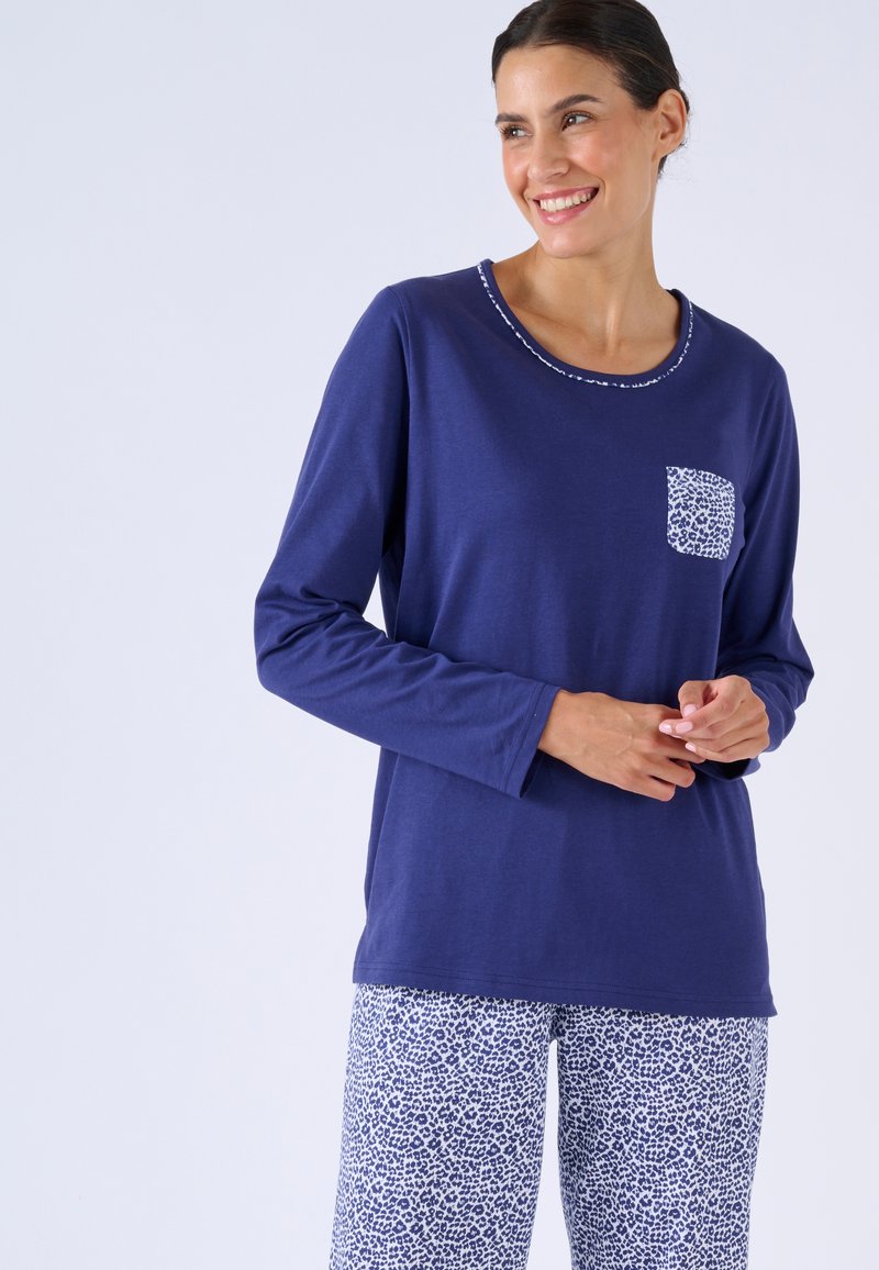 Damart JERSEY KNIT - Maglia del pigiama - Emerald/petrolio
