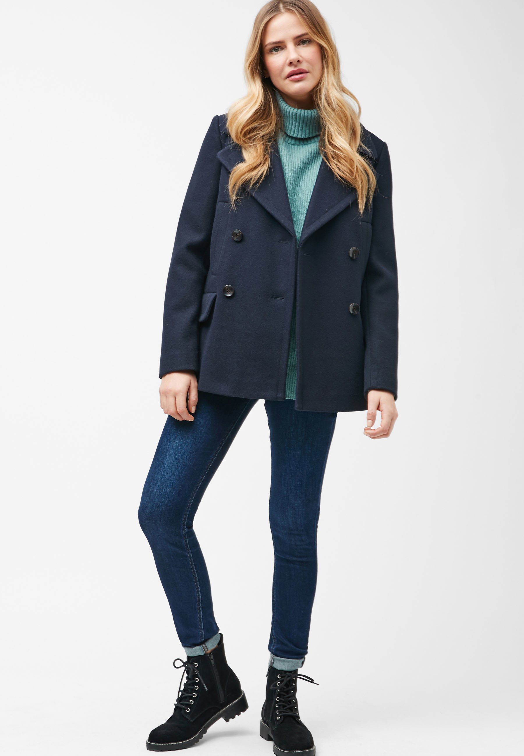 next navy coat