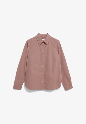 ARMEDANGELS, LOUILAA STRIPED - Button-down blouse - light berry ice grape