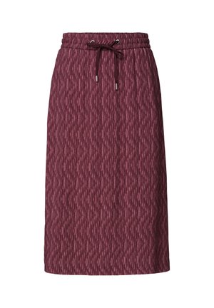 Street One, MIDIROCK MIT ELASTIKBUND UND PRINT - Jupe trapèze - blush berry