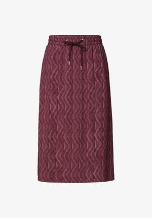 Street One, MIDIROCK MIT ELASTIKBUND UND PRINT - Jupe trapèze - blush berry
