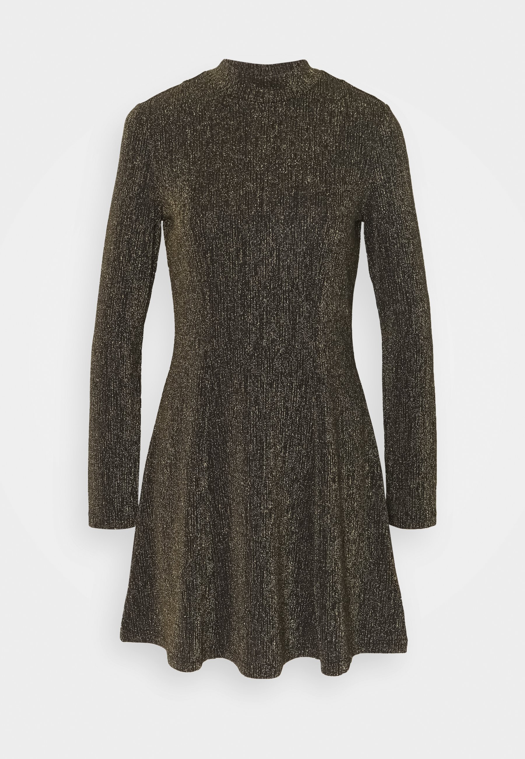 Monki Ritva Dress Cocktailkleid Festliches Kleid Gold Black Schwarz Zalando De