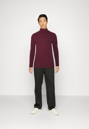 2 PACK - Majica z dolgimi rokavi - beige/bordeaux