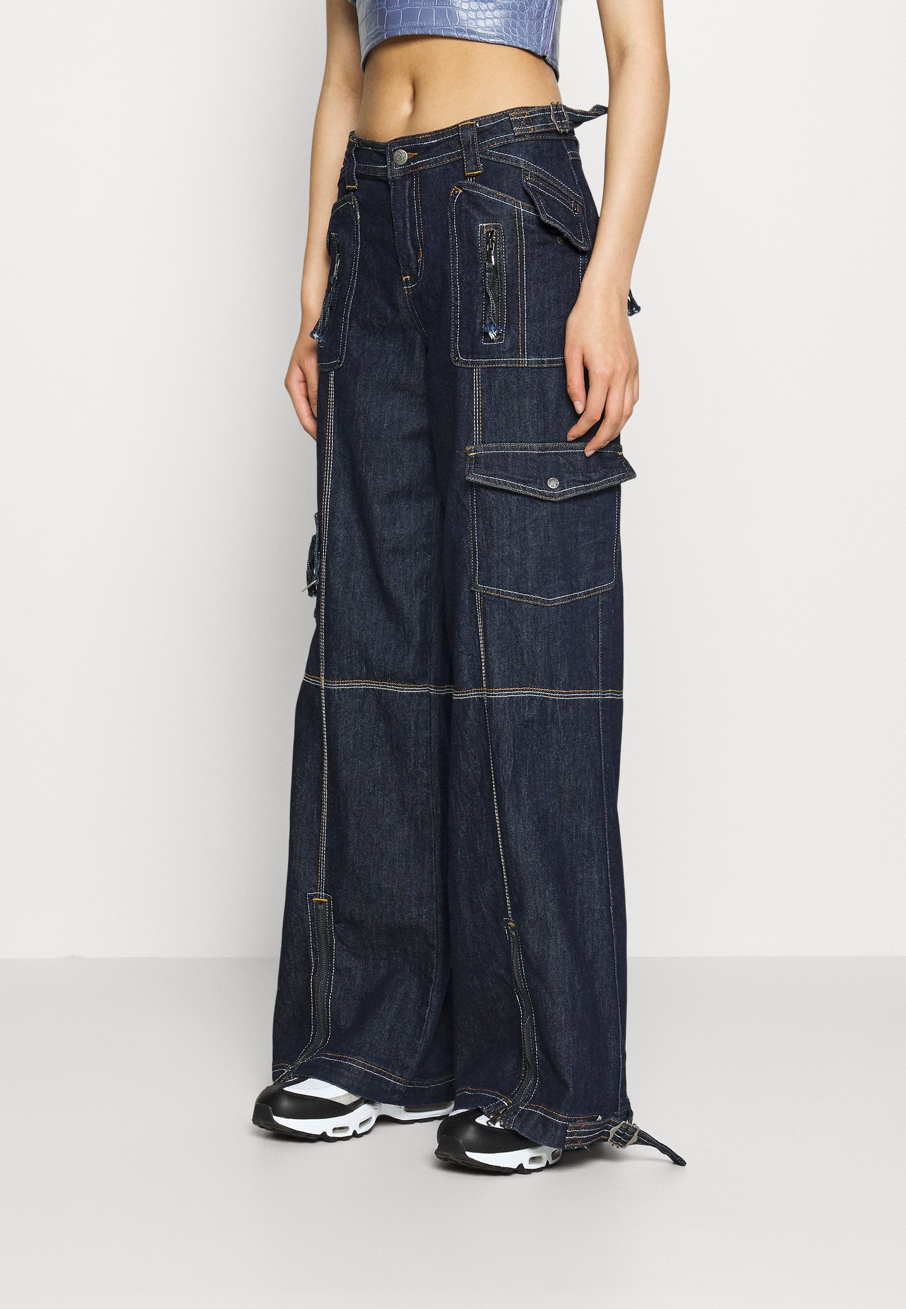 Jaded London Jeans Relaxed Fit - dark denim/dark-blue denim 
