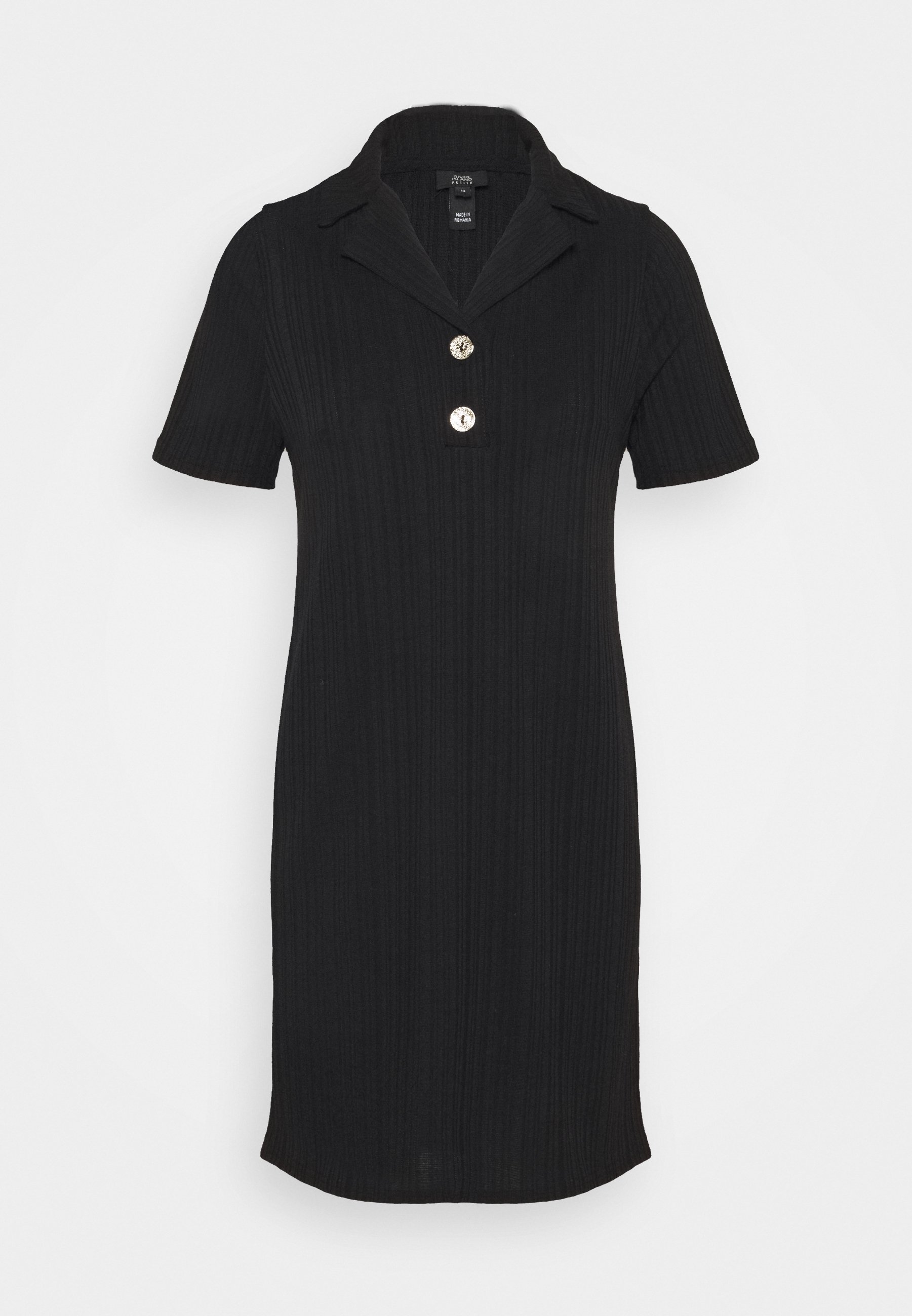 asos black jumper dress Brave Soul Plus high neck knitted jumper dress in black