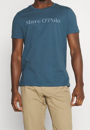 Triko s potiskem - stone blue denim