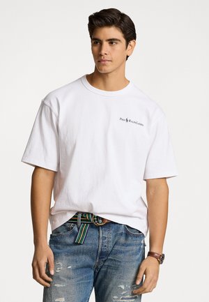 RELAXED FIT LOGO JERSEY T-SHIRT - Lihtne T-särk - white