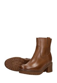 SUB55 KHATY - Platform ankle boots - cognac