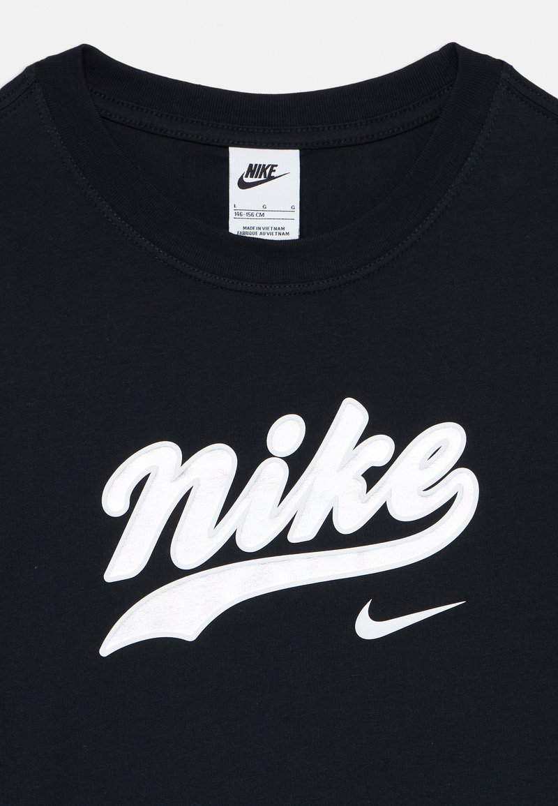 Nike Sportswear TREND TEE Print T-shirt black/metallic silver