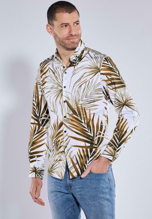 LANGARM-SLIM FIT - Hemd - beige