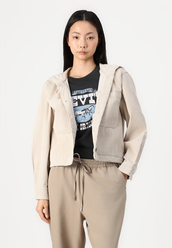 ONLGINNY WIDE PULL UP PANT - Trousers - fungi3