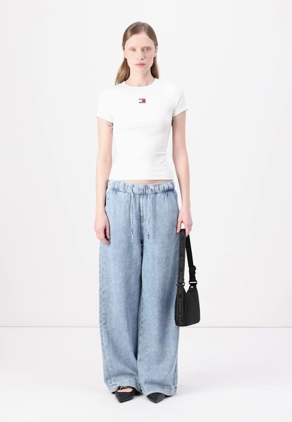 LONG PALAZZO - Wide Leg - denim medium3