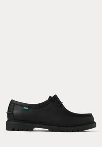 JETT LUG-SOLE LEATHER MOC-TOE SHOE - Båtsko - black