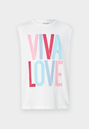PRIDE MARC HUNDLEY GRAPHIC UNISEX  - T-shirts med print - bright white