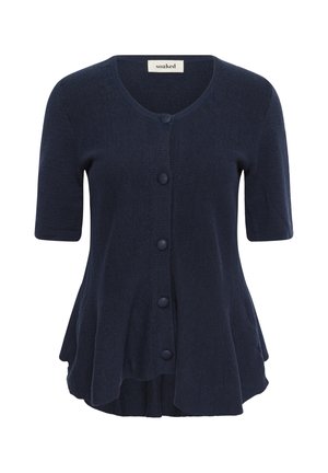 Soaked in Luxury, SLSANJA PEPLUM CARDIGAN - Gilet - night sky