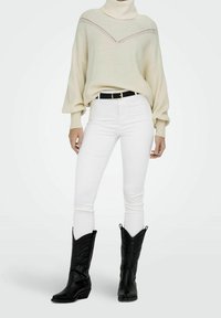 ONLY Stickad tröja - off-white