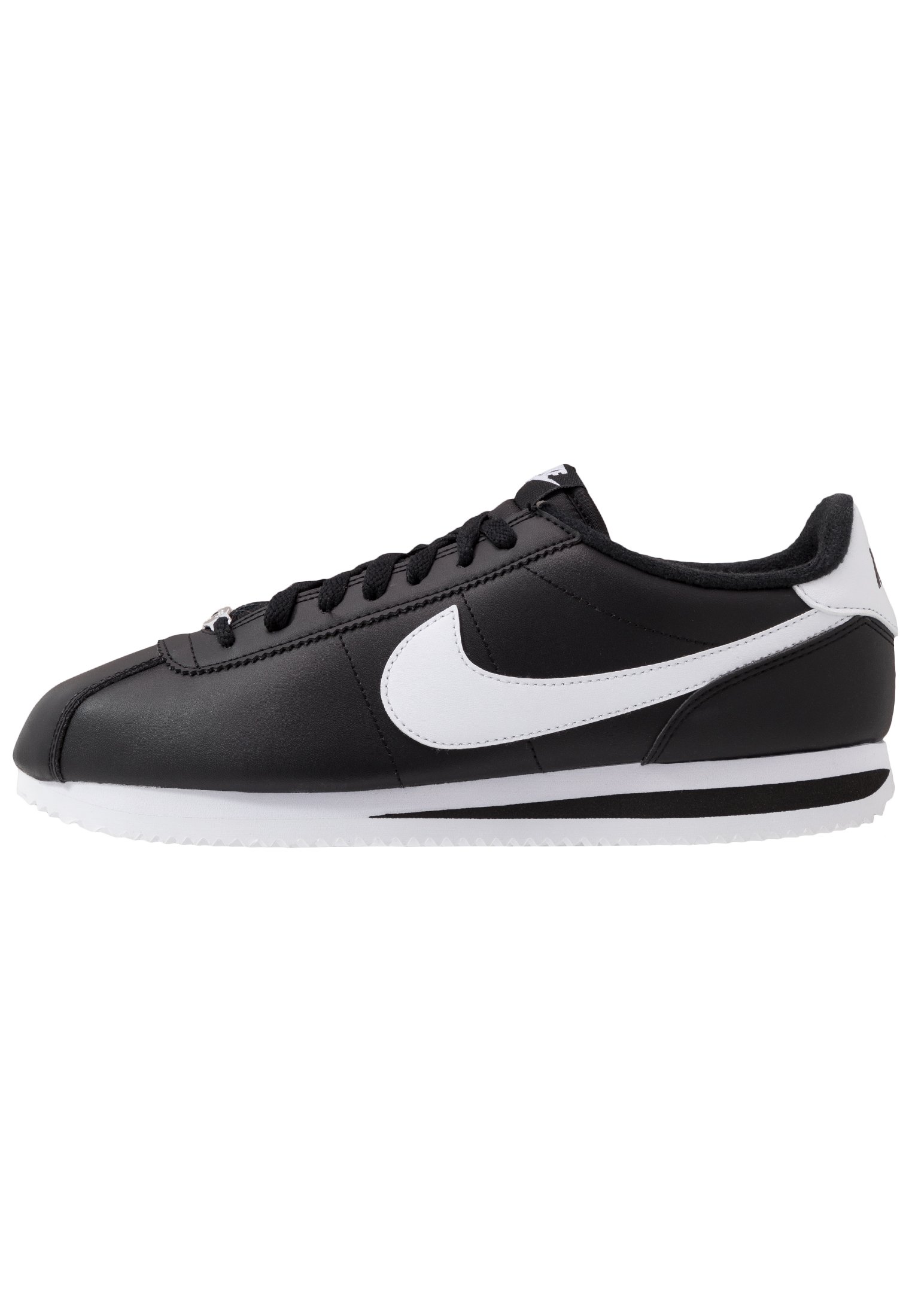 Sportswear CORTEZ BASIC - Zapatillas - black/white/metallic silver/negro - Zalando.es