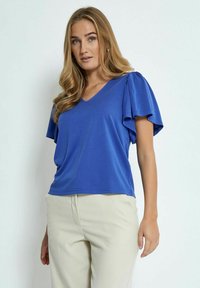 RIANNE V-NECK - Paprasti marškinėliai - olympian blue