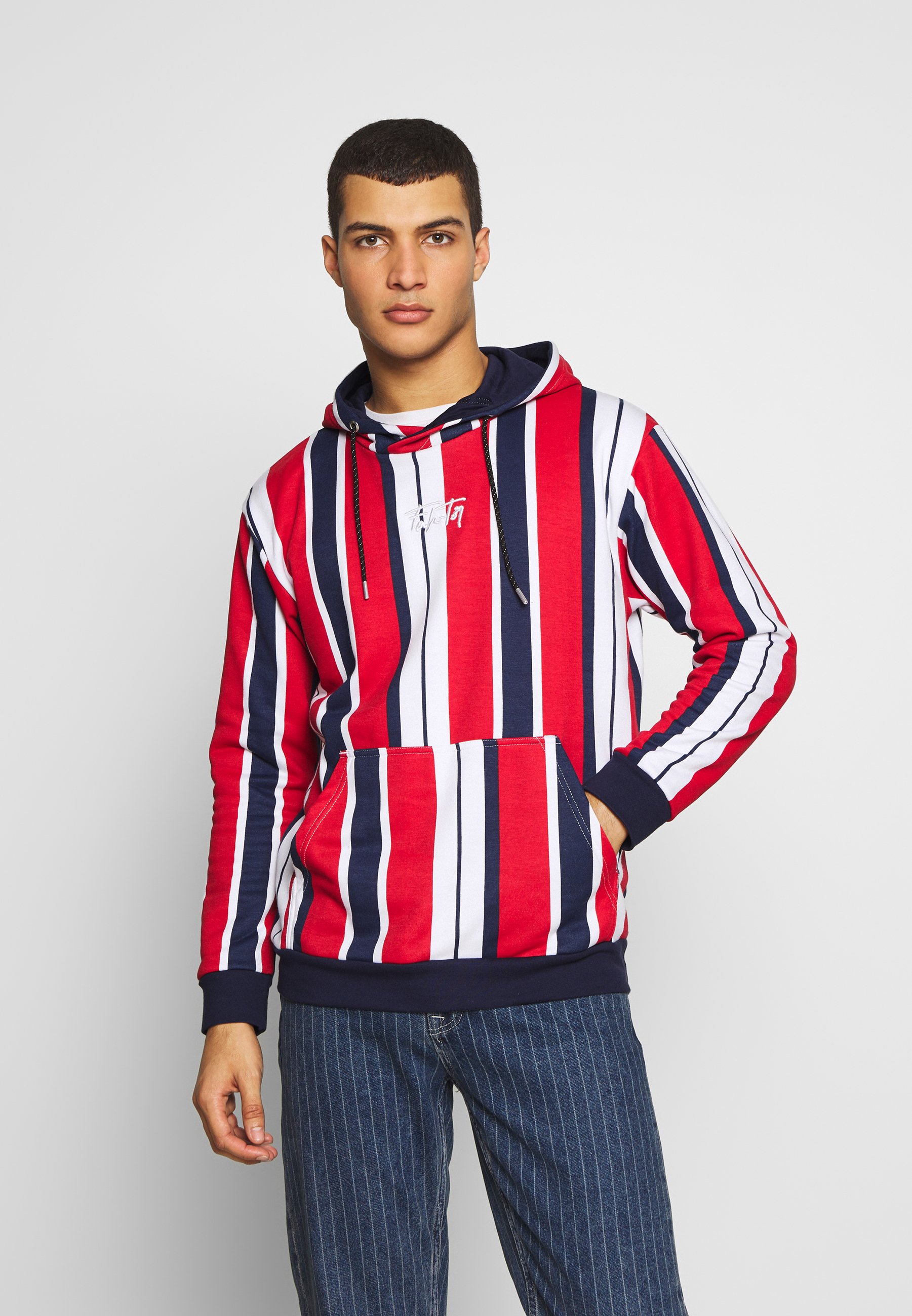 FAKTOR NOSTRA HOOD Hoodie redwhitedark blue Zalando.no FAKTOR NOSTRA HOOD - Hoodie - red/white/dark blue