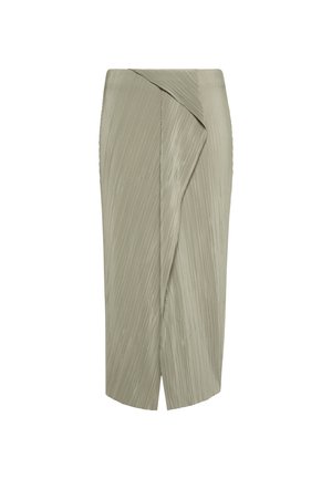 Calvin Klein, PLISSE MIDI SKIRT - Φούστα παρεό - roasted cashew