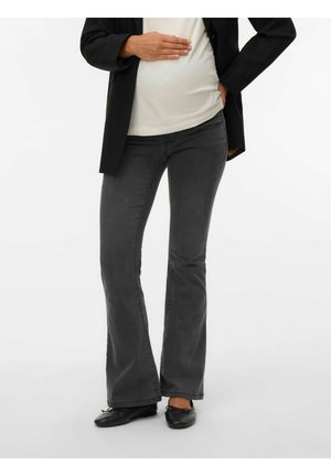 UMSTANDS - Jeans bootcut - dark grey denim