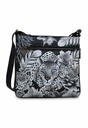 HANDPAINTED - Cross body bag - cleopatras leopard