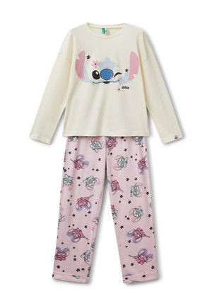 FLOWING WITH STITCH DISNEY PRINT SET - Pyjama set - white