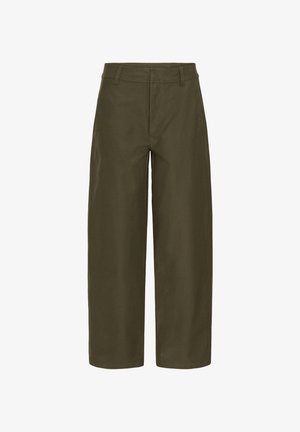PULZ, PZDEIMA UHW - Wide Leg - military olive