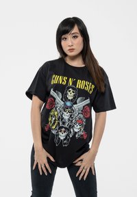 Paradiso Clothing GUNS N' ROSES NOT IN THIS LIFETIME PISTOLS & ROSES - Print T-shirt - black