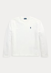 COTTON JERSEY LONG SLEEVE T-SHIRT  - T-shirt à manches longues - white